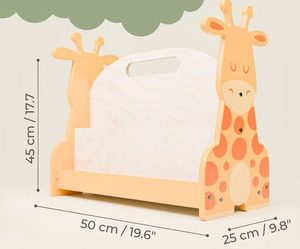 Organizador de Libros Portátil de Madera para Niños, Librería Infantil o Almacenamiento para Dormitorio, Juego de Cajas de Librería para Niños Disponible - Product Image 3