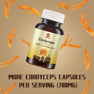 Barattolo di Capsule Erboristiche di Lusso Personalizzate per Adulti, Certificate HACCP, con Cordyceps Militaris e Funghi Reishi Biologici - Product Image 5