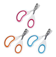Coupe-ongles pour chien et chat en acier inoxydable, double trou, anti-saignement, outil de toilettage pour animaux de compagnie