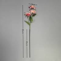 Künstliche Lilie mit 3 Blüten, Kunstseide-Lilie für Hochzeits- und Hoteldekoration, Heim-Blumendekoration