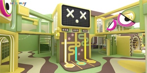 Aire de jeux intérieure en plastique pour enfants de style <span class=keywords><strong>Mario</strong></span>, avec obstacles, zone de jeux souple avec un design d'aventure personnalisé pour enfants - Product Image 2