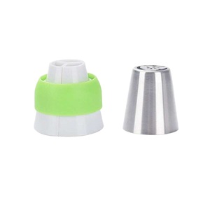 14 Piece Stainless Steel Piping Tips Flower Shapes Reusable Cake Decorating Supplies with Converter and 35cm Piping Bag - Product Image 5
