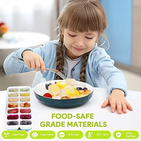 Nouveaux arrivages de moules à sucettes glacées en silicone écologique avec logo personnalisé Sucette glacée en plastique Plateau de fabrication de sucettes glacées pour enfants