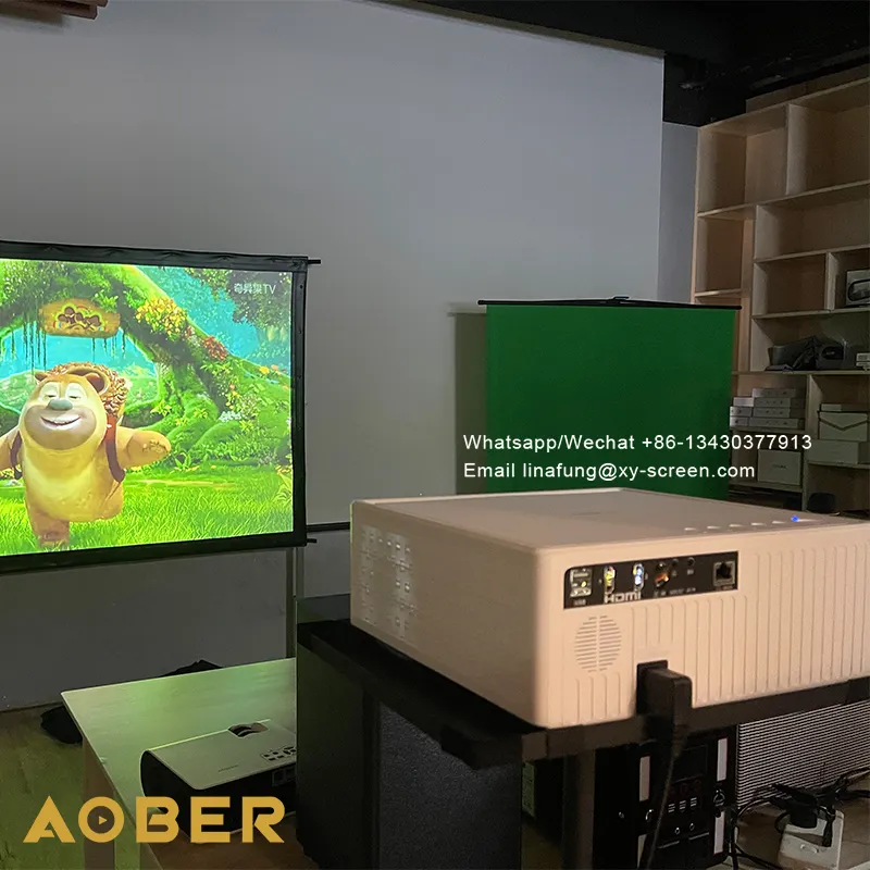 Proyector inteligente para cine en casa, dispositivo de proyección LED 1080 ANSI, 700 P, WiFi, 3D, compatible con proyectores de vídeo HD/4K, UE/EE. UU./AU/RU