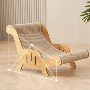 Muebles para Gatos Personalizados, Tabla Rascadora Multifuncional, Sofá de Descanso con Marco de Madera, Sillón Reclinable Dos en Uno, Árbol para Gatos - Product Image 4