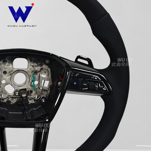 Volante de Cuero Nappa Personalizado Compatible con <span class=keywords><strong>Audi</strong></span> A3 A4 A5 A6L TT A7L A8 Q5 Q7 B9, Modificación Interior del Volante - Product Image 3