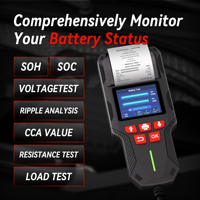 Testeur de batterie de voiture le plus vendu en 2026 Konnwei Kw700 Analyseur de batterie Testeur 12v 24v avec imprimante pour batteries de voiture, moto et camion