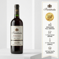 Solution Agence de Conception de Marquage Intégré pour Bouteille de Vin Bordeaux de Luxe Personnalisée 750ml – Offre Cadeau de Noël Héritage