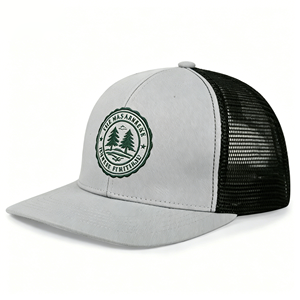 Foam Trucker Baseball Cap Custom logo Vintage 5 Panel Distressed Trucker <b>Hat</b> - Product Image 2