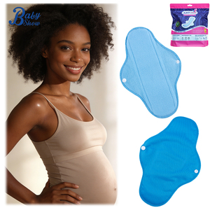 Ensemble de 6 serviettes hygiéniques de maternité et post-partum avec sac de rangement, serviettes en tissu super absorbantes et anti-fuites pour femmes enceintes - Product Image 1