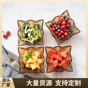 Creative Fruit And Vegetable Bowls <b>Set</b> Nordic Style <b>Square</b> Design For Party Home Dessert Serving - Product Image 5