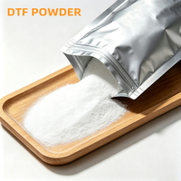 Poudre thermofusible DTF blanche 100% polyuréthane, matière première élastique au toucher doux, adhésif thermofusible pour impression DTF