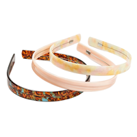 Serre-tête en acétate de luxe, large et épais, pour femme, accessoire de mode polyvalent pour le quotidien