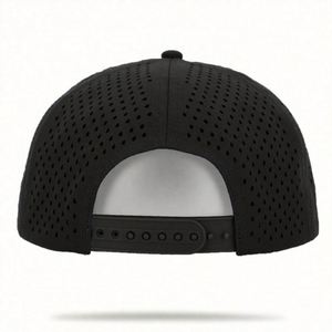 Casquette Snapback 5 Panneaux avec Corde, Chapeaux Personnalisés avec Trous Aérés Découpés au Laser, Badge PVC sur le Devant, Chapeaux de Haute Qualité, Fournisseur de Chapeaux BSCI - Product Image 4