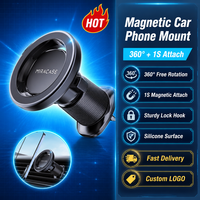 Support magnétique pour téléphone de voiture en gros, commande en gros, aimant puissant N55, rotation à 360° °   Rotation, compatible avec le dropshipping, tous les smartphones
