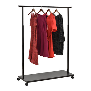 <span class=keywords><strong>Barra</strong></span> de Ballet de <span class=keywords><strong>ropa</strong></span> de riel colgante único móvil de 48 pulgadas, estante de exhibición de <span class=keywords><strong>ropa</strong></span> al por menor - Product Image 1