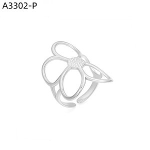 เอมี่ เอมี่แฟชั่นริง A3302 แหวนค็อกเทลรูปดอกไม้สำหรับผู้หญิงสไตล์โมเดิร์นเครื่องประดับอัลลอยด์ของขวัญสวมใส่ทุกวัน - Product Image 1
