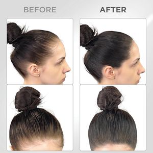 แป้งปิดผมบางกันน้ำสำหรับแต่งหน้าแบบ OEM ปกปิดรอยผมบาง ปิดผมบางบริเวณไรผม ป้องกันลม สีดำ - Product Image 5