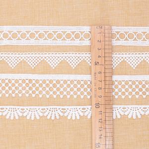 निर्माता सफेद पानी में घुलनशील कपास नेत्रगोलेट कढ़ाई फीता ट्रिम - Product Image 3