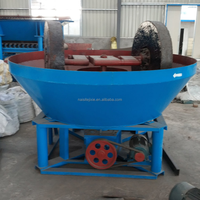 Machine de récupération d'or à double roue pour l'exploitation minière, broyeur à tambour humide à deux roues à vendre