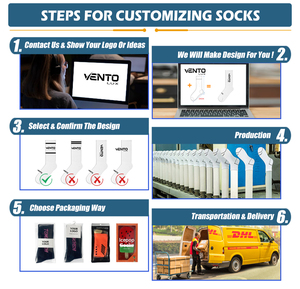 プレミアム品質のカスタムデザインドレスソックス、低MOQ、通気性のあるビジネスソックス、カスタムソリッドドレスクルーソックス、工場直販 - Product Image 6