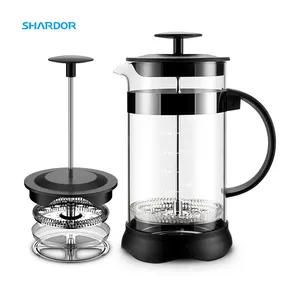 1000ml French Coffee Press High Boron Glass, Stainless Steel 304 Filter 1000ml French Press