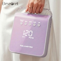 Equipo de Uñas de Plástico Personalizable, Secador de Uñas de Gel Recargable de 96w, 48 LED, Sensor Automático, Lámpara de Uñas UV LED Profesional