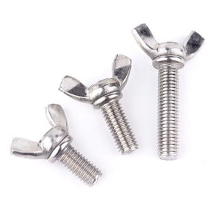 Tornillos de ala de acero inoxidable DIN 316 304 de alta calidad, tornillos de cabeza de mariposa, longitudes de 50mm, 80mm, M4 M5, M8, M10, M12, <span class=keywords><strong>M20</strong></span> - Product Image 2
