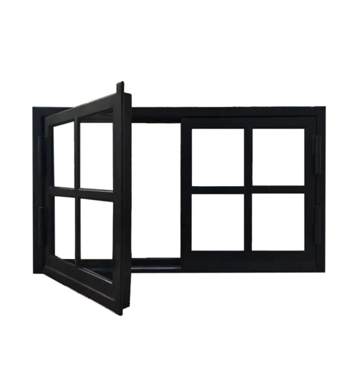 Sıcak satış yeni tasarım profesyonel çift cam fransız pencere üçlü camlı Tilt ve dönüş için kanatlı ev Florida onayı