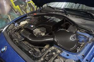 Élément de filtre à air en fibre de carbone sèche, tuyau d'admission, tissage sergé 3K, kits de système d'admission d'air pour BMW M135i M235i <span class=keywords><strong>M335i</strong></span> M2 N55 3.0T - Product Image 4