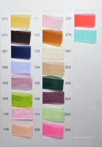 Grosir 38mm 50Y lebar pita Organza pita sifon transparan untuk dekorasi - Product Image 6