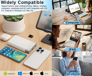 ฮาร์ดดิสก์ภายนอกขนาด 2TB ใหม่ สำหรับ iPhone & iPad/Android มือถือ USB 3.0 ความเร็วในการอ่าน/เขียน 100-200MB/s อุปกรณ์สำรองข้อมูลรูปภาพ - Product Image 2