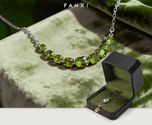 Caja de Joyería Premium FANXI con Logotipo Personalizado - Estuche de Almacenamiento para Collar, Anillo, Pendientes, Empaque de Lujo - Product Image 6