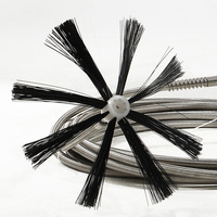 Machine de nettoyage de conduits d'air à brosse rotative portable avec arbre flexible et contrôle de vitesse progressif pour le nettoyage des conduits et tubes de climatiseurs