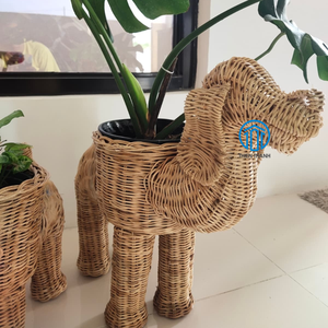 Nueva Maceta de Mimbre con Forma de Perro 2024, Maceta Tejida a Mano para Decoración de Jardín y Hogar - Product Image 3