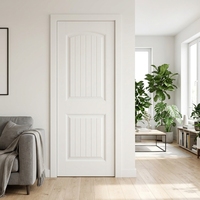 Porte intérieure moulurée style Shaker moderne en MDF blanc apprêté, isolation phonique, taille personnalisée pour chambre, hôtel, appartement