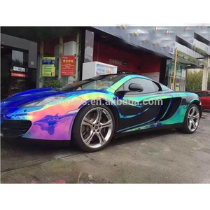 Holográfico Viny iridiscente cromo secreto Arco Iris cromo de color cambio y color flip secreto son impresionantes - Product Image 2