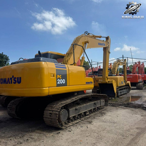 Excavatrice sur chenilles d'occasion Komatsu 200, marque japonaise d'origine, 20 tonnes, taille moyenne, excavatrice sur chenilles d'occasion - Product Image 6