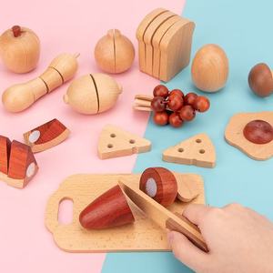 Giocattoli Educativi in <span class=keywords><strong>Legno</strong></span> per <span class=keywords><strong>Bambini</strong></span>, Set Gioco di Ruolo <span class=keywords><strong>Cucina</strong></span> con Cibo in <span class=keywords><strong>Legno</strong></span> Massiccio - Product Image 2