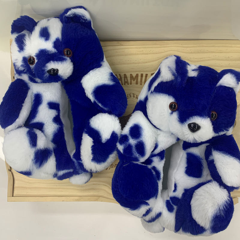 Mucca-blu con il bianco