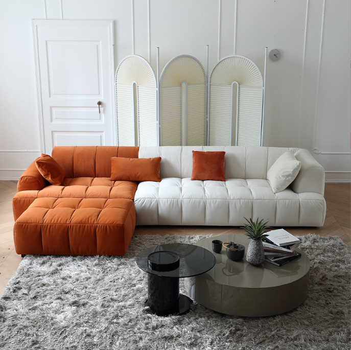 Indoor Furniture Living Room Leather Sofa Bed Cheap Luxury Fabric Sectional Sofa Set