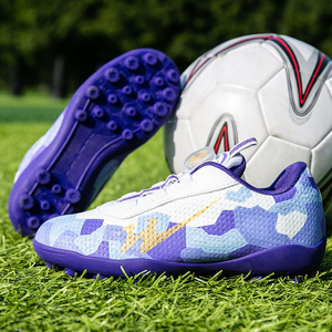 Chaussures de football en cuir américaines pour hommes et jeunes, crampons de sport pas chers pour l'entraînement - Product Image 2