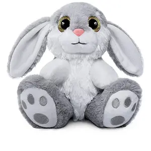 高品质创意可爱毛绒兔子娃娃软兔玩具超级大眼睛适合情人节毛绒玩具婴儿礼物