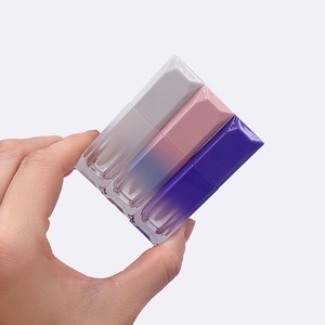 Tube de gloss à lèvres vide, carré, rond, dégradé, personnalisable, avec pinceau applicateur, personnalisable - Product Image 4