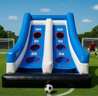 Jeux de tir commercial gonflables robustes pour cibles de basket-ball et de football, installation facile, terrain polyvalent en PVC