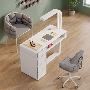 Juego de mesa y silla de manicura individual, escritorio de manicura profesional para salón con aspiradora para salón de belleza de uñas - Product Image 1