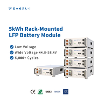 Module de batterie de 5,22 kWh, conception standard pour montage en rack, s'intègre facilement aux armoires de stockage ou aux systèmes d'alimentation sans interruption (ASI) pour fournir une alimentation.