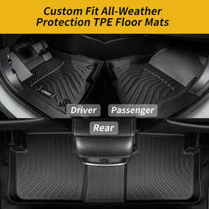 Accessoires Auto 5D <span class=keywords><strong>Premium</strong></span> Durable Non-toxique Non Dérapant Tous Temps Tapis de Voiture Personnalisés Ensemble Universel Tapis de Sol de Voiture en TPE - Product Image 6