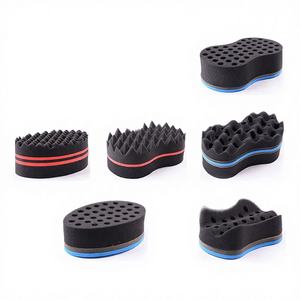 Outil de coiffure en éponge pour boucles et <span class=keywords><strong>dreadlocks</strong></span>, à trous grands et petits, pour boucles ovales transfrontalières, fabriqué en Chine, vente en gros - Product Image 2