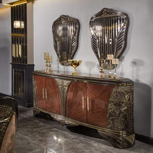 Juego de Mesa y Sillas de Comedor de Madera Maciza Neoclásica Tallada a Mano, Diseño Antiguo Tradicional Europeo, Muebles para el Hogar - Product Image 6